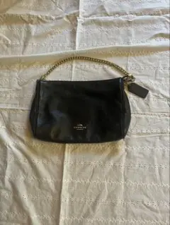 COACH ブラック ショルダーバッグ