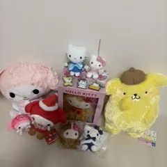 サンリオ　ハローキティ　ダニエル　マイメロディ　ポムポムプリン　ぬいぐるみ12点