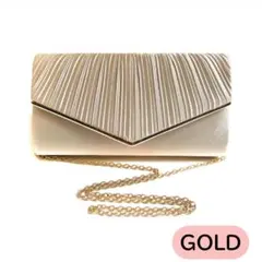 パーティバッグ シャンパンゴールド 入学式 結婚式 二次会 お呼ばれ 謝恩会