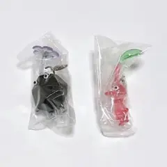 ピクミン めじるしアクセサリー 赤 黒 キーホルダー