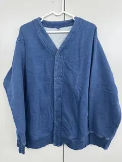 ユニクロ インディゴカーディガン ブルー 男女兼用Lサイズ
