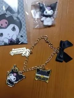Kuromi チャーム、ステッカーセット・フィギュア付き