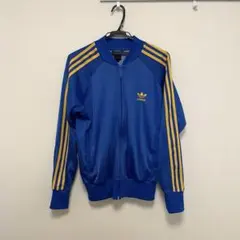 adidas トラックジャケット　M ブルー　イエロー