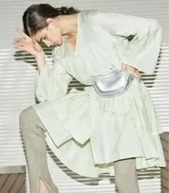 フレイアイディー　アシメティアードコットンワンピース