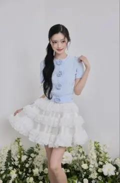 treatürself Clara Tulle Lace Long Skirt - メルカリ