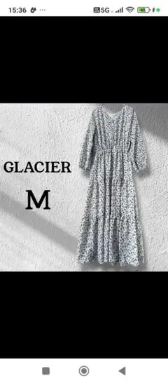 GLACIER フラワープリント ワンピース M