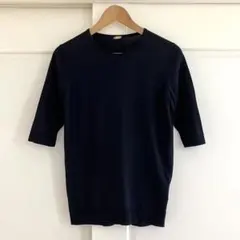 JOHN SMEDLEY コットンニット ブラックDEUXIEME CLASSE - メルカリ