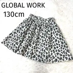 GLOBAL WORK グローバルワーク　コーデュロイ　ヒョウ柄　スカート