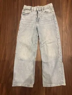 H&M ワイドレッグ デニムパンツ ライトブルーのサムネイル