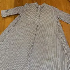 UNIQLO ユニクロ　ストライプ　ロングワンピース　Mサイズ