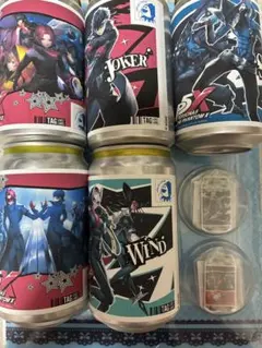 ペルソナ5X サントリーコラボ　ステッカー 5種　当たりアクリルキーホルダー2種