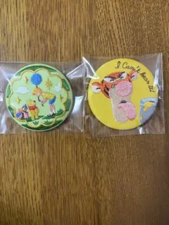 ディズニー刺繍缶バッジ第一弾　プーさん　ティガー