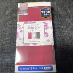 iPhone 13 Pro用手帳型ケース ピンク・新品未開封