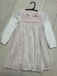 メゾピアノ　ピンク レース ワンピース フォーマル　110