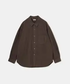Steven Alan ガーメントダイポプリンシャツ DK.BROWN S