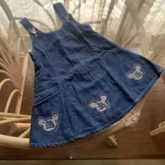 デニム ジャンバースカート