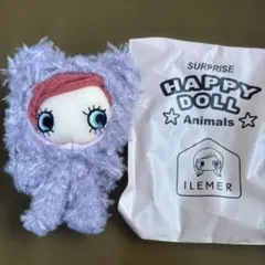 ILEMER HAPPY DOLL Animals パープル　きつね　ハピアニ