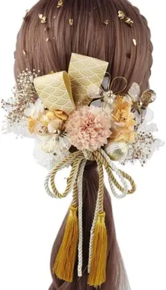 髪飾り 和装 ドライフラワー 造花 成人式 七五三 結婚式 卒業式