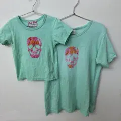 レフトフィールド 半袖 Tシャツ グリーン スカル 親子コーデ