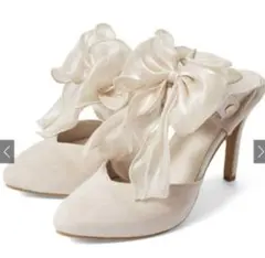 グレイル 2Wayチュールリボン＆プレートラインストラップパンプス