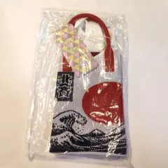 D.KELLY ニット バッグ 北斎　デザイン スマホ ショルダー バッグ