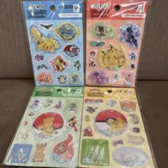 韓国　ダイソー　ポケモンシール　4枚セット