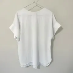 GU ブラウス　半袖　ホワイト　XLサイズ