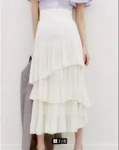 SNIDEL ボリュームティアード スカート