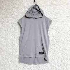 【adidas】 アディダス ノースリーブ パーカー (M) トレーニングウェア