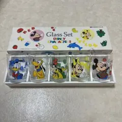 【未使用/昭和レトロ】ディズニー キャラクターグラス 5客セット 大西賢製販