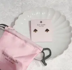 【新品・未使用】ケイトスペード ピアス スペイドマーク 袋付き