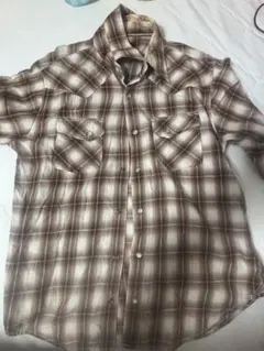 FLASH REPORT チェック柄シャツ Lサイズのサムネイル