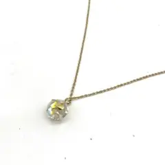 ✨極美品✨スワロフスキー SWAROVSKI シャンパンゴールド一粒ネックレス✧のサムネイル
