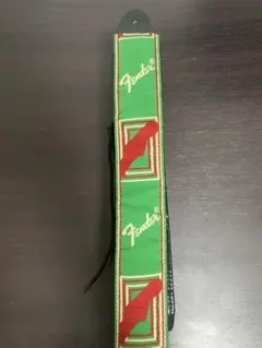 Fender モノグラム・ストラップ 緑/赤/白 日本限定カラー