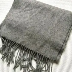 Acne Studios グレー マフラー フリンジ付き - メルカリ
