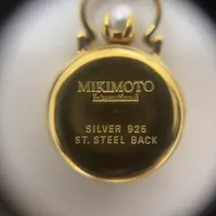 稼働品 MIKIMOTO 925 ペンダントウォッチ パール シェル文字盤のサムネイル