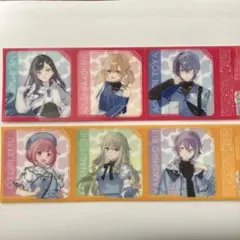 プロセカ ローソンコラボ クリアシート こはね、杏、冬弥、えむ、寧々、類