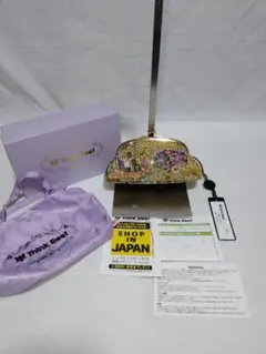 新品 未使用 シンクビー ゴールデンクリムト ポーチ がま口財布 小物入れのサムネイル
