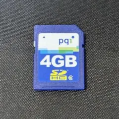PQI SDHCメモリーカード 4GB Class6 動作確認済