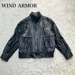 WIND ARMORウインドアーマー　ラムレザー　羊革　レザージャケット　上品