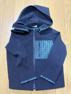 familiar ファミリア　薄手　フード付きパーカー　紺 110