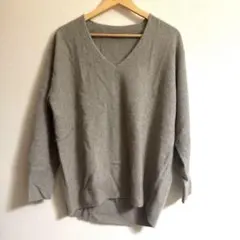 BAYFLOW ラクーン　Ｖネック　羊毛　ニット
