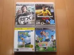 ＰＳ３ソフト４枚セット　サカつく プロサッカークラブをつくろう！他
