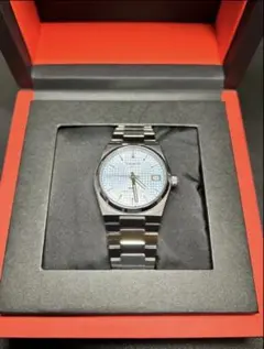 TISSOT PRX 35mm アイスブルー 自動巻き箱・コマ・ギャランティ完備