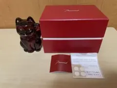 Baccarat まねき猫 レッド 置物のサムネイル
