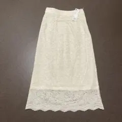 タグ付きGUレース ロングスカートZ➕E