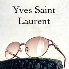 極美品　Yves Saint Laurent　ビンテージサングラス　レッドレンズ