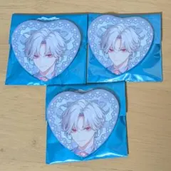 にじさんじ 葛葉 ジュンブラ ハート缶バッジ 3個セット