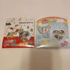 HELLO KITTY & Angel Blue おはじきシールフレーク2セット