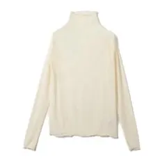 アイボリー タートルネック　シアー　 長袖トップス　新品未使用　タグ付き